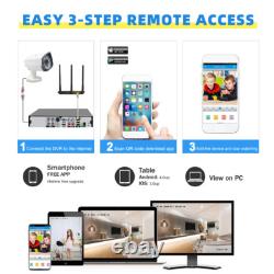 4CH H. 265+ 5MP Lite DVR 1080P Outdoor CCTV Home Security Camera System Kit USA
