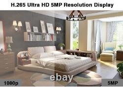 4CH H. 265+ 5MP Lite DVR 1080P Outdoor CCTV Home Security Camera System Kit USA