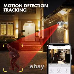 4CH H. 265+ 5MP Lite DVR 1080P Outdoor CCTV Home Security Camera System Kit USA