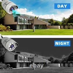 4CH H. 265+ 5MP Lite DVR 1080P Outdoor CCTV Home Security Camera System Kit USA