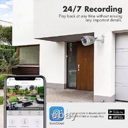 4CH H. 265+ 5MP Lite DVR 1080P Outdoor CCTV Home Security Camera System Kit USA