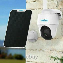 4G LTE Mobile Security Camera Battery Power Pan Tilt Reolink Go PT & Solar Panel