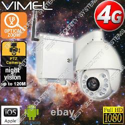 4G Security Camera Farm Outdoor Farm Home PTZ 18XOptical Zoom GSM Live View 3G