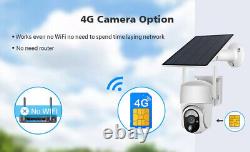 4G Solar Powered 128GB Security PTZ Ultra HD 2K 5MP Home Outdoor Camera S50-4G