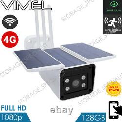 4G Solar Security Camera 24/7 Real Live View 128GB Wireless WIFI PIR Radar 3G