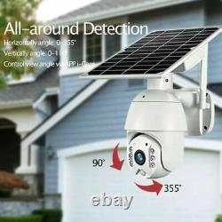 4G/WiFi 1080P Solar PTZ IP Camera Security CCTV Waterproof Outdoor Night Vision