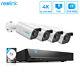 4k 8mp Poe Security Camera System Ip Wired 8ch Nvr Kit 7x24 Recording Rlk8-800b4