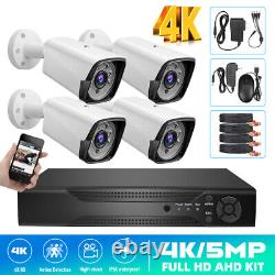 4K Camaras De Seguridad Para Casa Oficina Home Security Camera System 4 Cameras