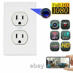 4K HD WiFi IP Wall AC Outlet Home Security Camera Motion Detection NEW APP