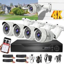 4K Home Security Camera System Wireless Wifi Audio CCTV 5MP 4CH DVR Kit Outdoor