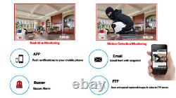 4K Home Security Camera System Wireless Wifi Audio CCTV 5MP 4CH DVR Kit Outdoor