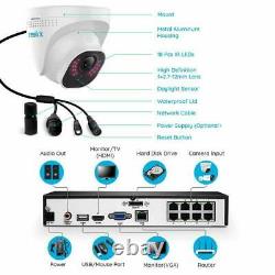 4K Security Camera System 8MP 8CH POE NVR Kit 7/24 Recording 2TB HDD RLK8-800D4