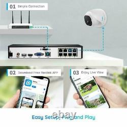 4K Security Camera System 8MP 8CH POE NVR Kit 7/24 Recording 2TB HDD RLK8-800D4