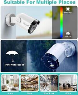4K Security Camera System Outdoor Home Color Night Vision 3K/5MP 8CH 2TB HDD