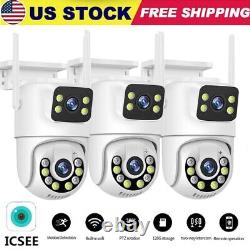 4K Wireless Security Camera System Outdoor Home Dual Lens Wifi Night Vision Cam