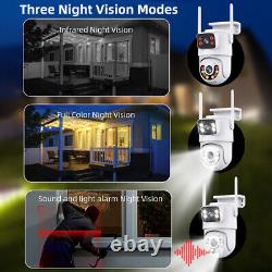 4K Wireless Security Camera System Outdoor Home Dual Lens Wifi Night Vision Cam