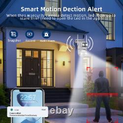 4K Wireless Security Camera System Outdoor Home Dual Lens Wifi Night Vision Cam
