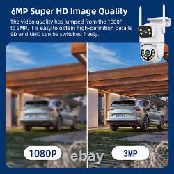 4K Wireless Security Camera System Outdoor Home Dual Lens Wifi Night Vision Cam