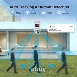 4K Wireless Security Camera System Outdoor Home Dual Lens Wifi Night Vision Cam