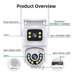 4K Wireless Security Camera System Outdoor Home Dual Lens Wifi Night Vision Cam