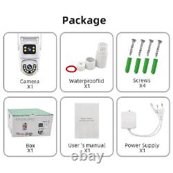 4K Wireless Security Camera System Outdoor Home Dual Lens Wifi Night Vision Cam