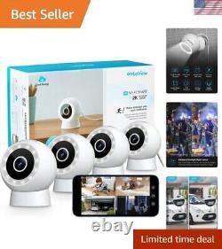 4MP 2K Outdoor Indoor Security Cameras with Starlight Night Vision & 2-Way Audio