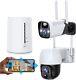 4mp Battery Powered Wifi Outdoor 360° Ptz Wireless Home Security Camera System