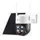 4mp Qhd Solar-powered Wire-free Home Security Camera Ptz Wireless Outdoor Et