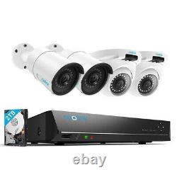 4MP Security Camera System Home Surveillance 8CH NVR Kit with 2TB HDD RLK8-410B2D2