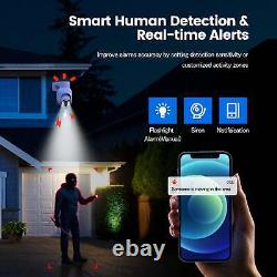 4MP Smart Home Security Camera System Battery Powered Camera Wireless Outdoor HD