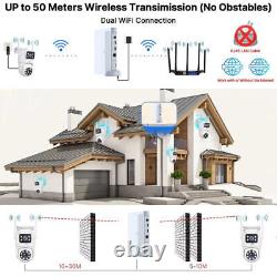 4MP Wireless Security Camera System Outdoor Wifi Dual Lens Security Cameras Home