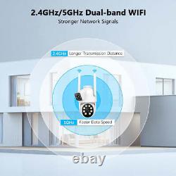 4MP Wireless Security Camera System Outdoor Wifi Dual Lens Security Cameras Home