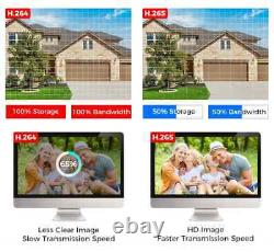 4MP Wireless Security Camera System Outdoor Wifi Dual Lens Security Cameras Home