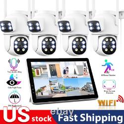 4MP Wireless Security Camera System Outdoor with Monitor for Home 10CH NVR HDD