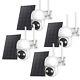 4pcs 4mp Solar Security Camera Wireless Outdoor 2.5k Pan/tilt Battery Wifi Cam