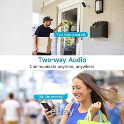 4PCS Solar Battery Camera 1080P Outdoor WiFi Security Camera System Smart Home