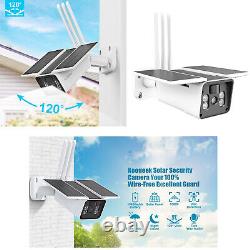 4Pack Home Security Camera Outdoor Solar Battery Powered Wireless WIFI HD Cam US