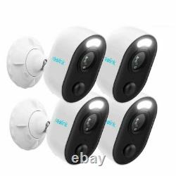 4X Outdoor WiFi Security Camera with Spotlight Home Security System Reolink Lumus