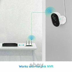 4X Outdoor WiFi Security Camera with Spotlight Home Security System Reolink Lumus