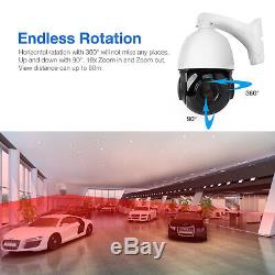 4.5'' 30X ZOOM 4in1 AHD/TVI/CVI/CVBS 1080P 2.0MP PTZ Speed Dome IR Camera Night