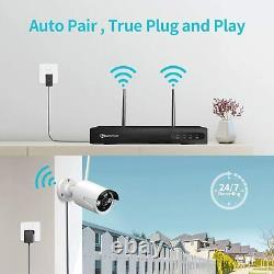 4 Camara De Seguridad Sistema Inalambrica Impermeable Inteligente Wifi Hd Nvr