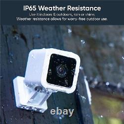 4 PACK New Wyze Cam v3 1080P Indoor/Outdoor Security Cameras Color Night Visions