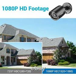 4 Pack 1080P HD TVI Home Security Camera Outdoor Indoor, 1920TVL, IP66