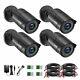 4 Pack Home Security Cameras With Audio Recording For Outdoor Indoor Night Vision