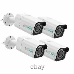 4-Pack Reolink 4K Ultra HD 8MP Add-on POE IP Security Camera Waterproof B800