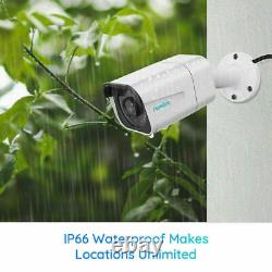 4-Pack Reolink 4K Ultra HD 8MP Add-on POE IP Security Camera Waterproof B800