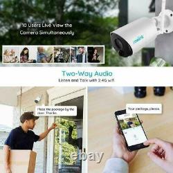 4 Pack Wireless WiFi Security IP Rechargeable Cameras Argus Eco + Solar Power