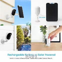 4-Set Reolink Wireless WIFI Security Camera Outdoor Home Argus Pro + Solar Panel