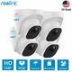 4-pack Reolink 5mp Poe Ip Security Camera Waterproof Surveillance Dome Rlc-520