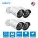 4pack Reolink 5mp Poe Security Camera Smart Human Car Detection Audio Recording